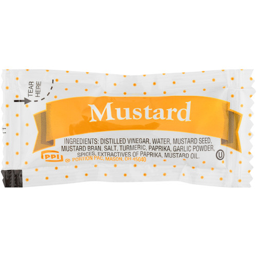 Portion Pac Mustard Packet, 5.5 Gram, 200 Per Case